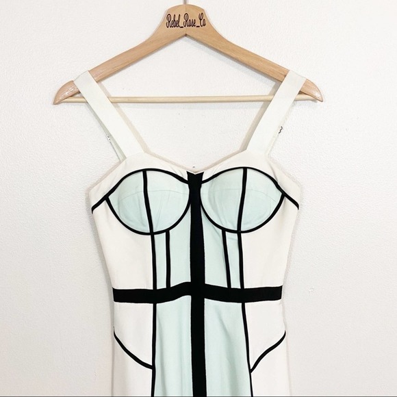 Rebecca Minkoff 100% Silk Bodycon Bustier Dress Size 0 - Picture 7 of 12